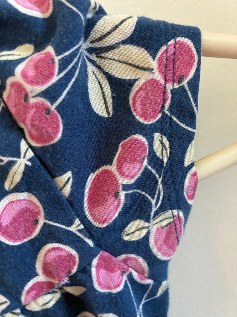GAP Navy Top with Pink Cherry Print